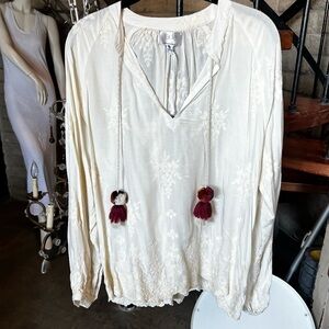 Johnny Was Jade blouse NWOT